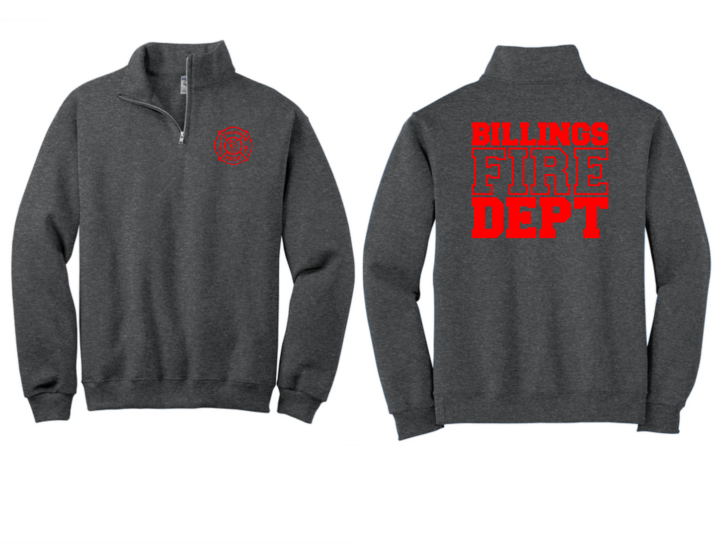 Cadet Collar 1/4 Zip Pullover (SCREEN PRINT LOGO)