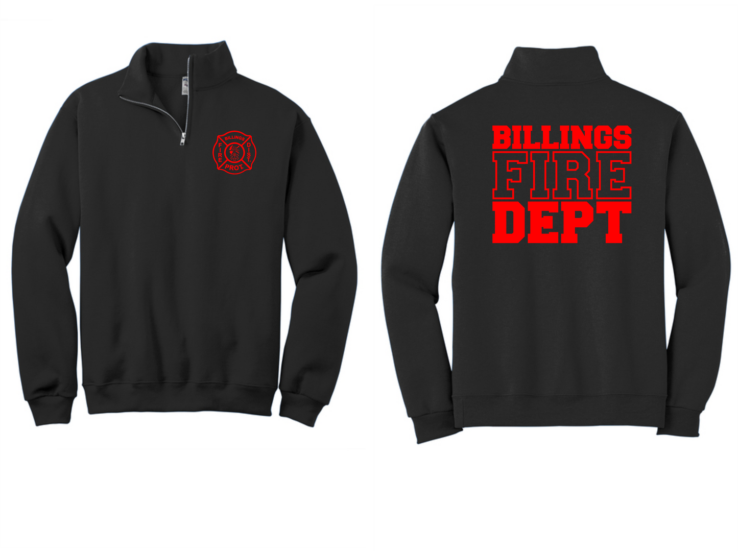 Cadet Collar 1/4 Zip Pullover (SCREEN PRINT LOGO)
