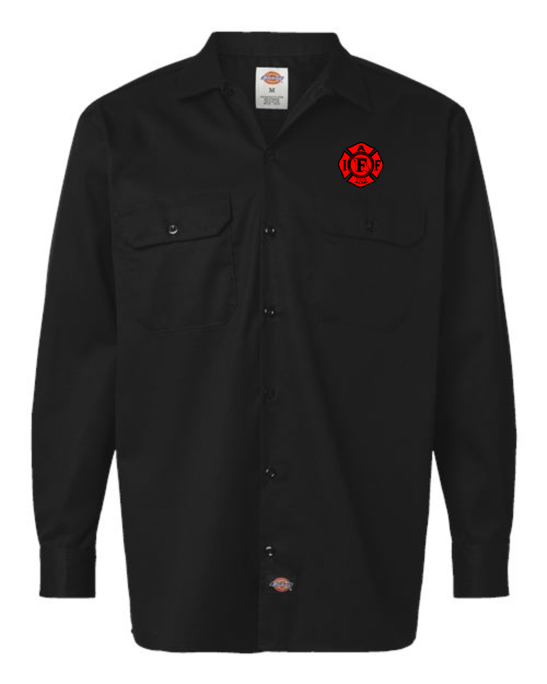 Dickies Long Sleeve Work Shirt-Black