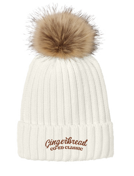 Faux Fur Pom Pom Beanie