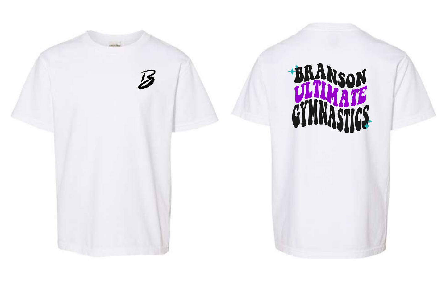 Wavy Youth Print Left Chest and Back