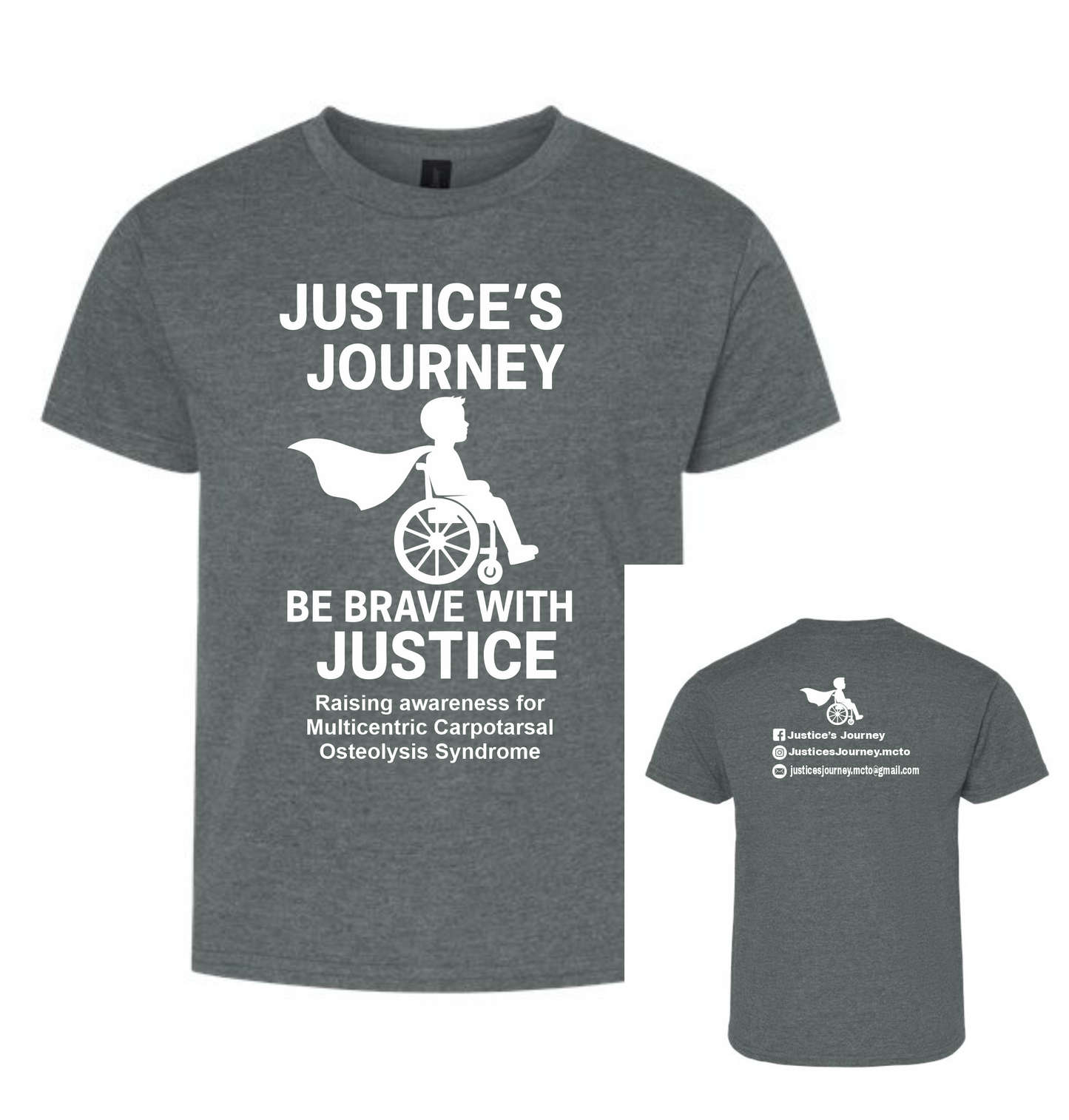 Adult and Youth Dark Heather Tee