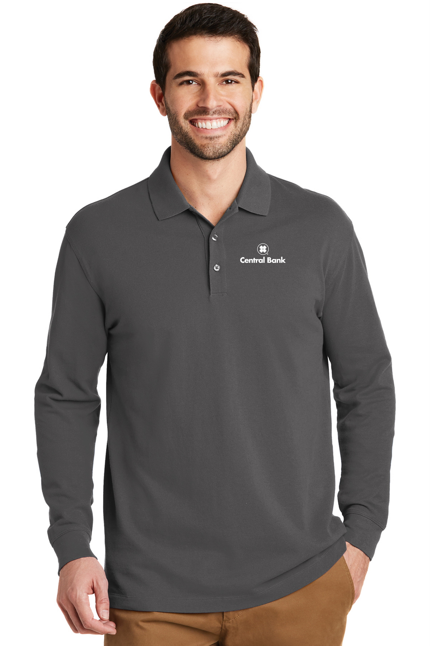 Port Authority® EZCotton® Long Sleeve Polo