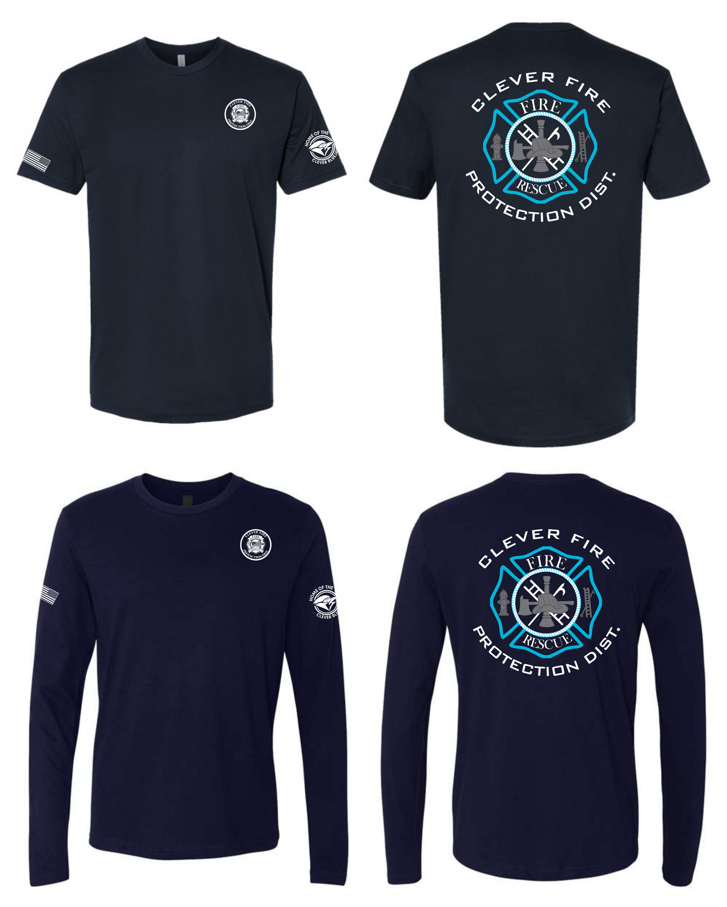 Next Level Tee-Clever Bluejays