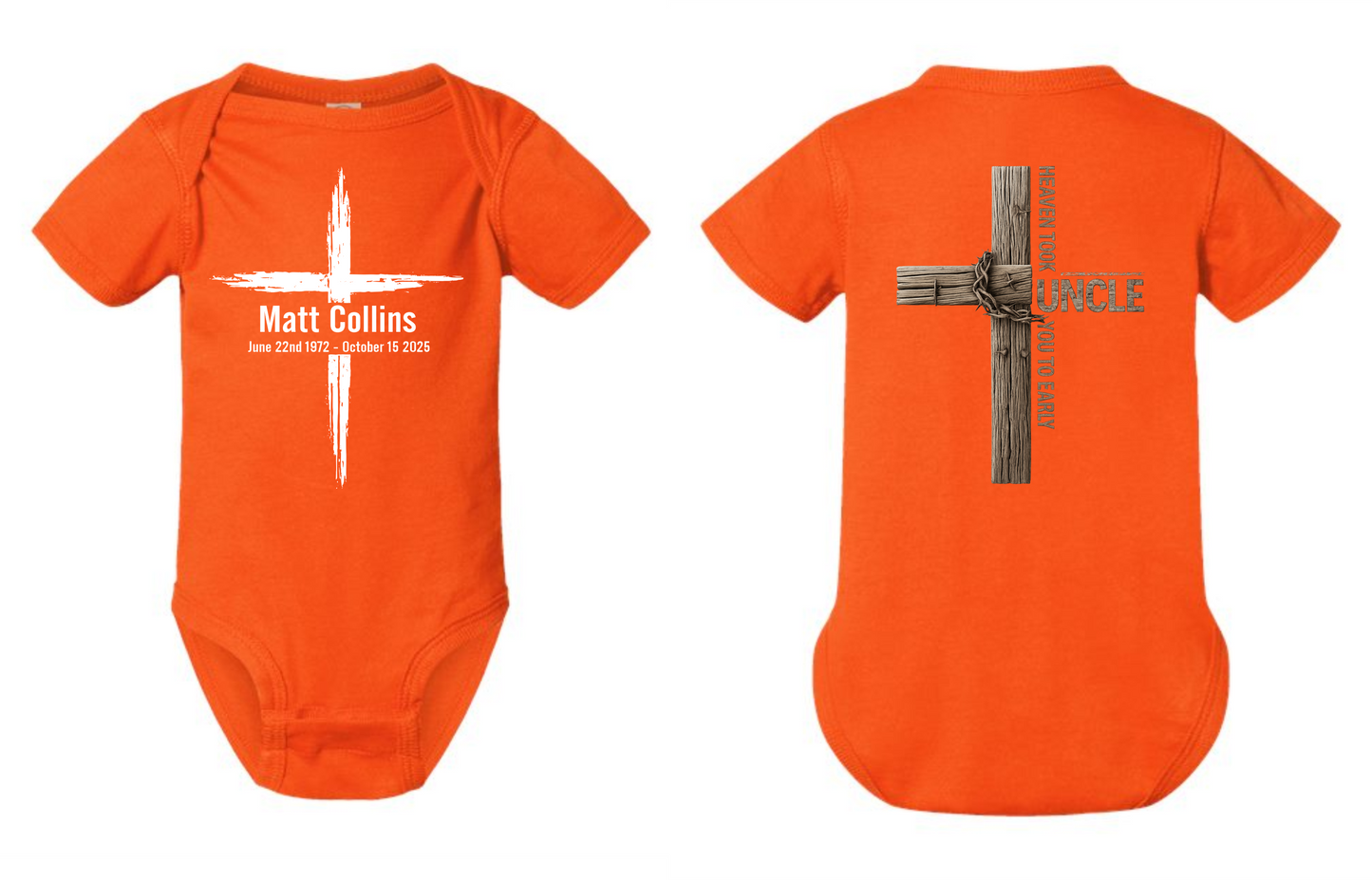Infant Onesie (Various Backs)