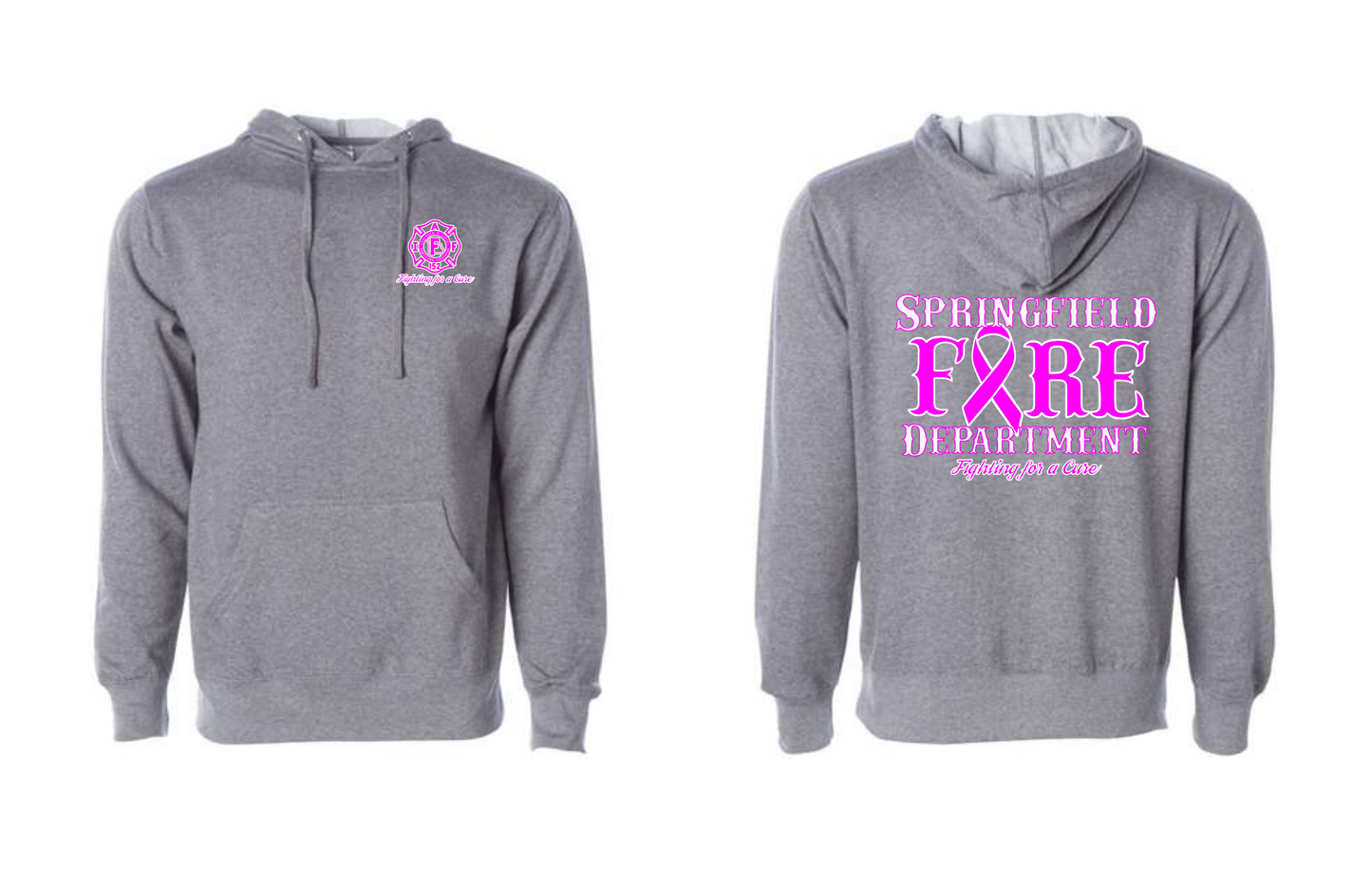 SFD Breast Cancer Hoodie- Grey