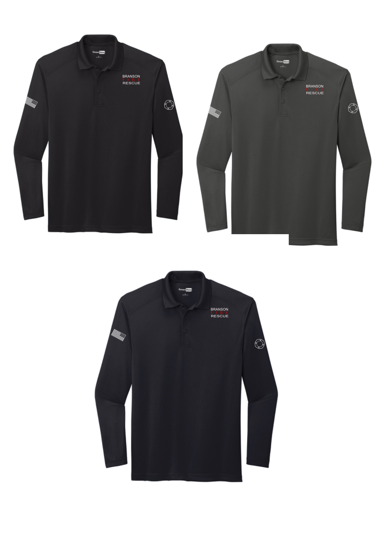 BFR Long Sleeve Polo without IAFF Sleeve