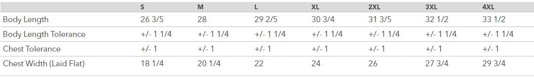 Comfort Colors Left Chest YA