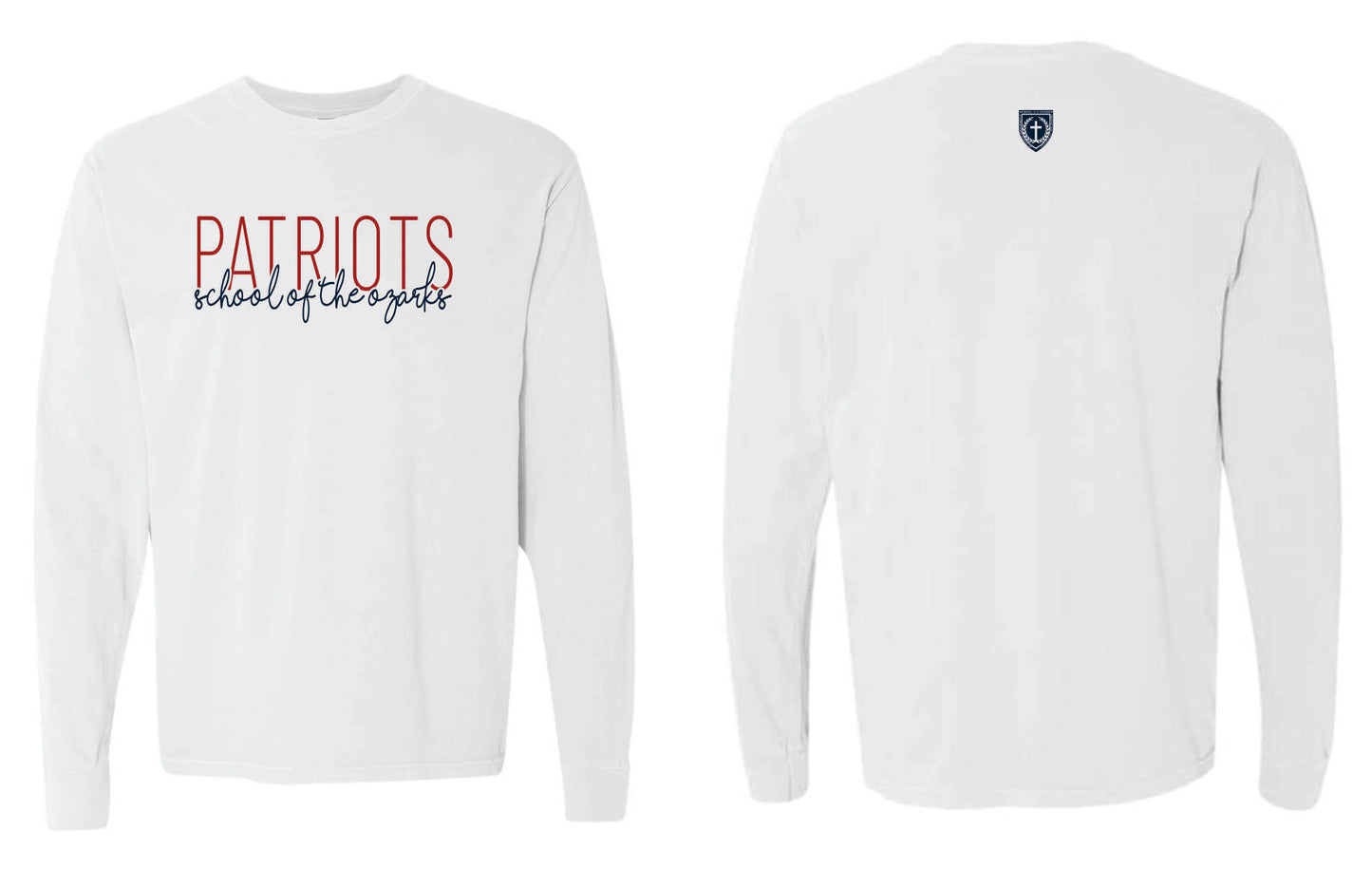 Comfort Colors long sleeve heavyweight Patriots tee