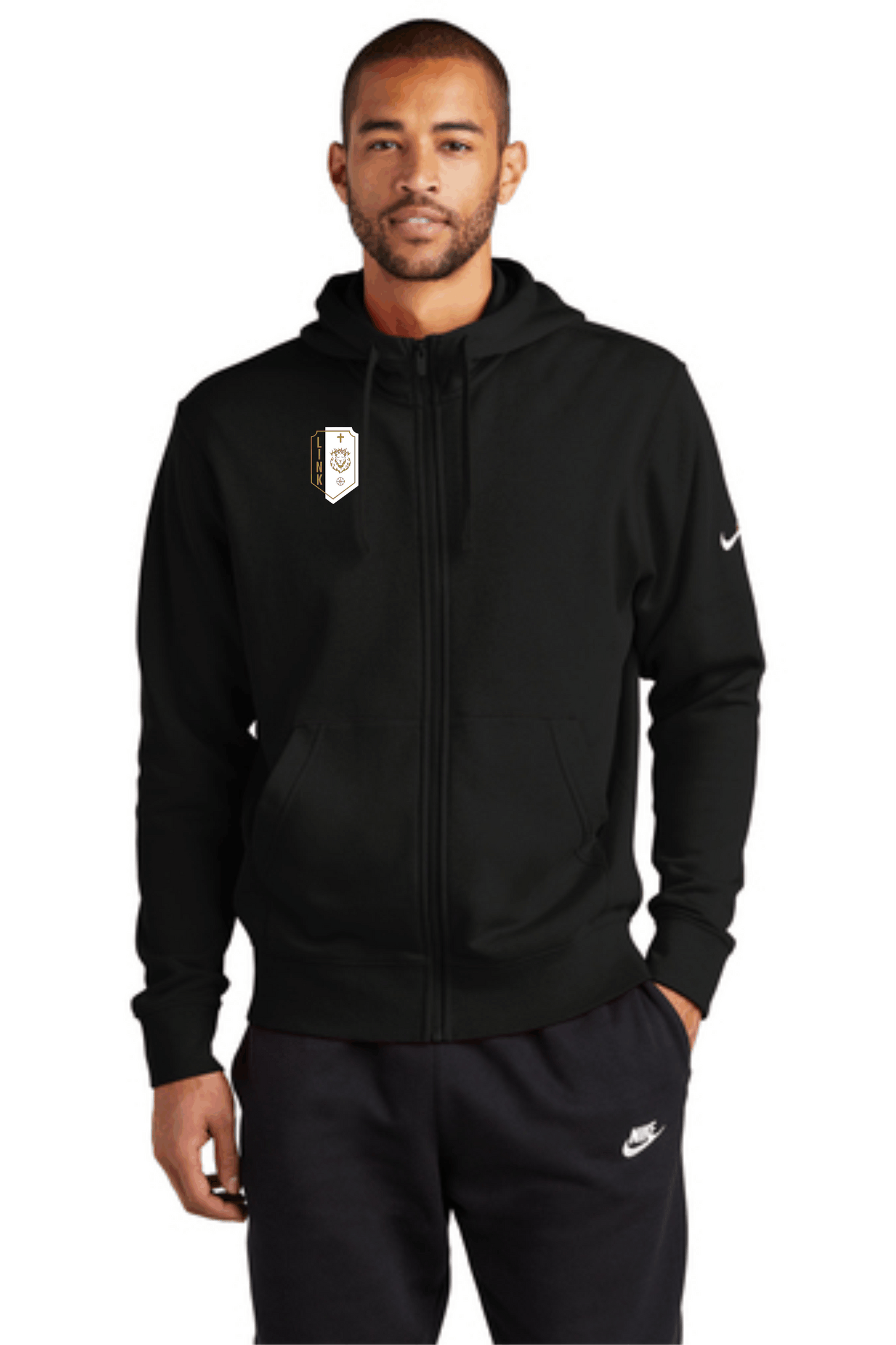 Nike Club Fleece Sleeve Swoosh Full-Zip Hoodie