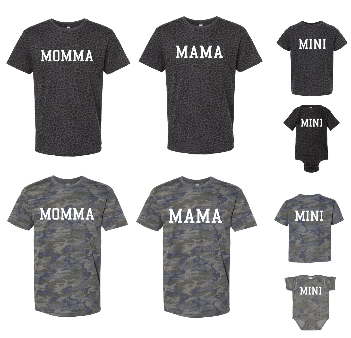MOM/MINI Pattern Tee-ADULT SIZES