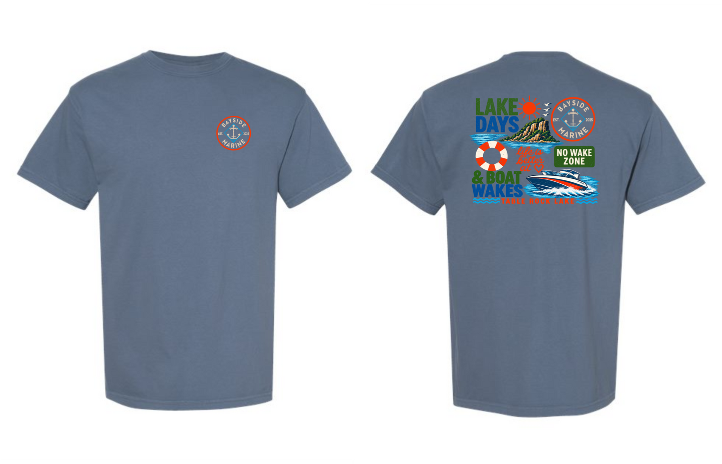 Lake Days Collage Tee