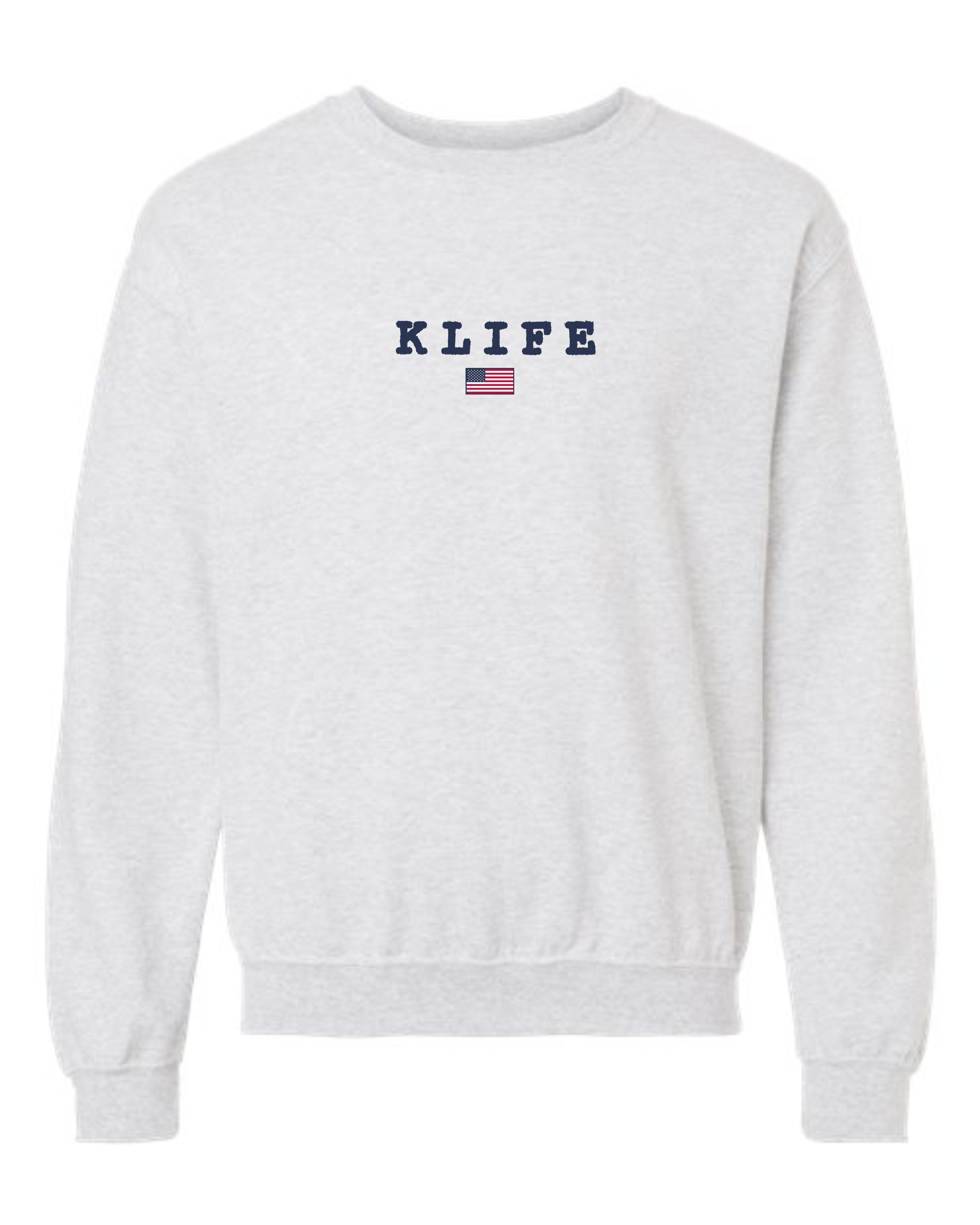 Gildan Crewneck KLIFE Flag – WOASHIRTS