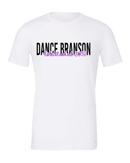 Dance Branson Est. White Tee