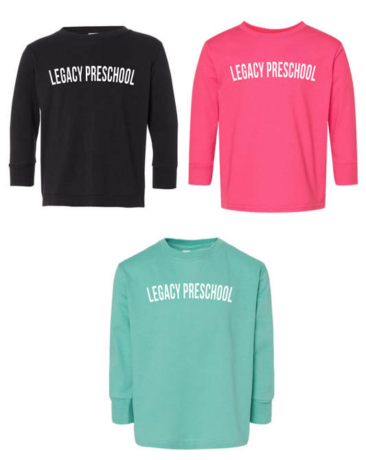 Toddler Long Sleeve Preschool Tee