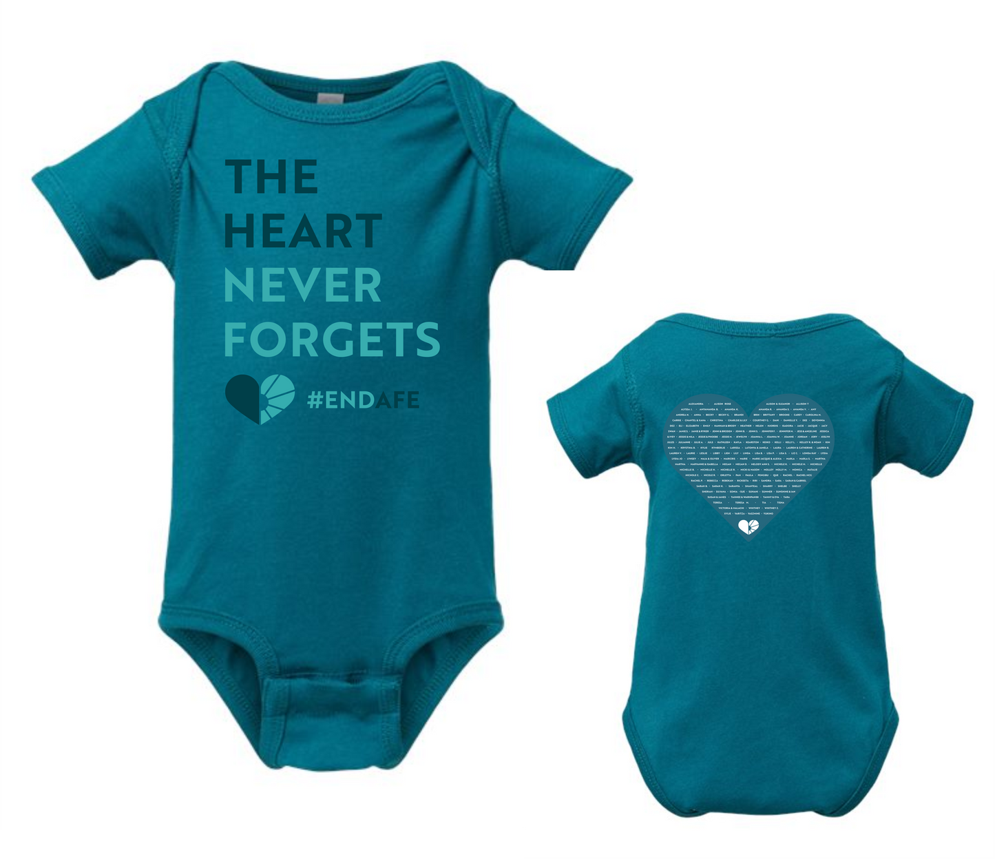 Heart Never Forgets Infant Bodysuit