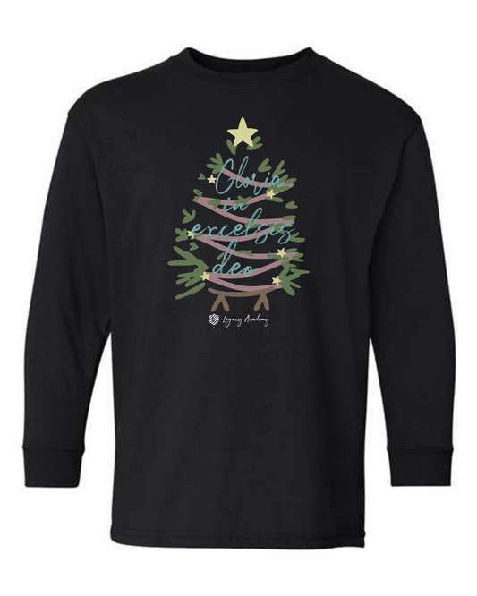 Youth Long Sleeve Gloria Christmas Tee