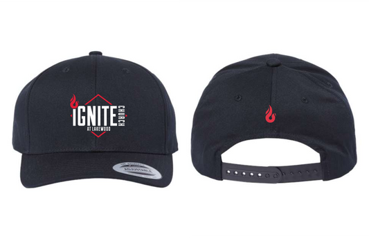Full Logo Structured Solid Snapback Cap