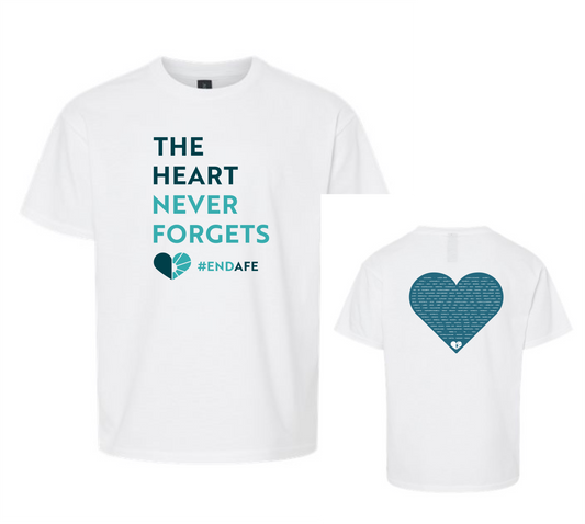 Heart Never Forgets Softstyle Youth Tee