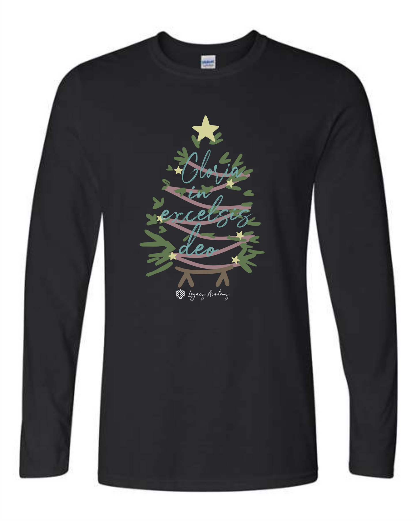 Adult Long Sleeve Gloria Christmas Tee