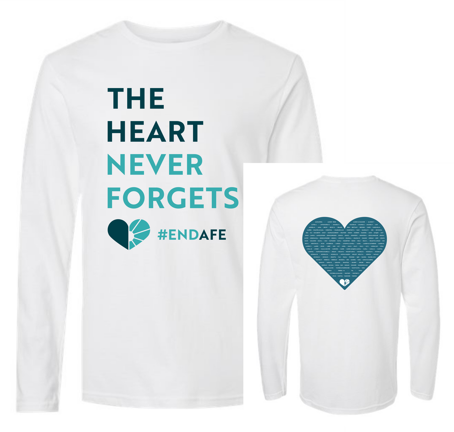 Heart Never Forgets Unisex Long Sleeve Tee