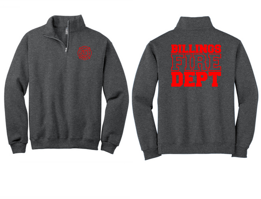 Cadet Collar 1/4 Zip Pullover (SCREEN PRINT LOGO)