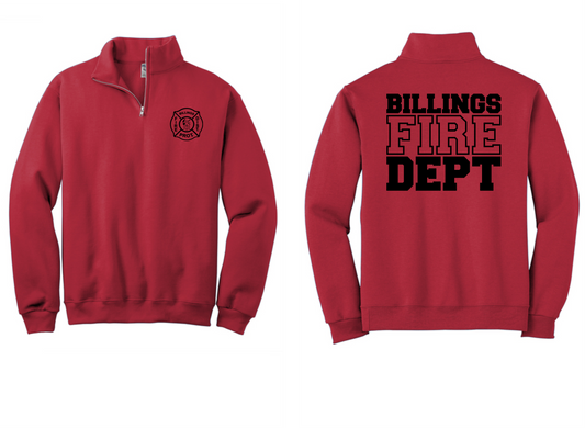 Cadet Collar 1/4 Zip Pullover (SCREEN PRINT LOGO)
