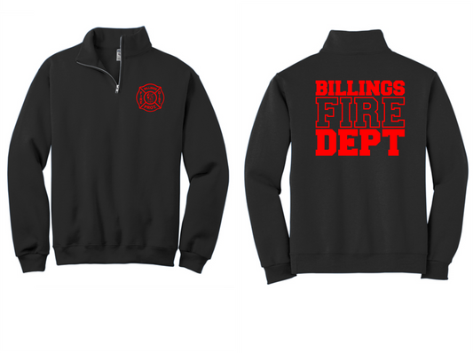 Cadet Collar 1/4 Zip Pullover (SCREEN PRINT LOGO)