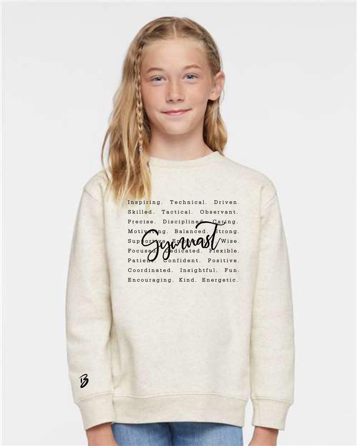 Ivory Heather Crewneck Sweatshirt