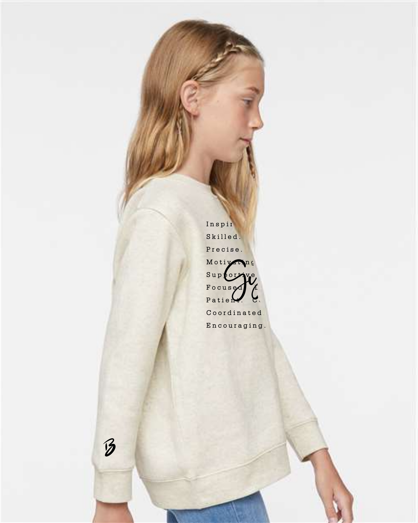 Ivory Heather Crewneck Sweatshirt