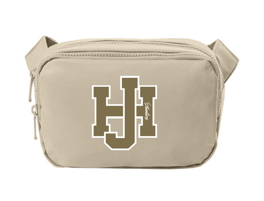 Varsity Letter Dual Compartment Belt Bag
