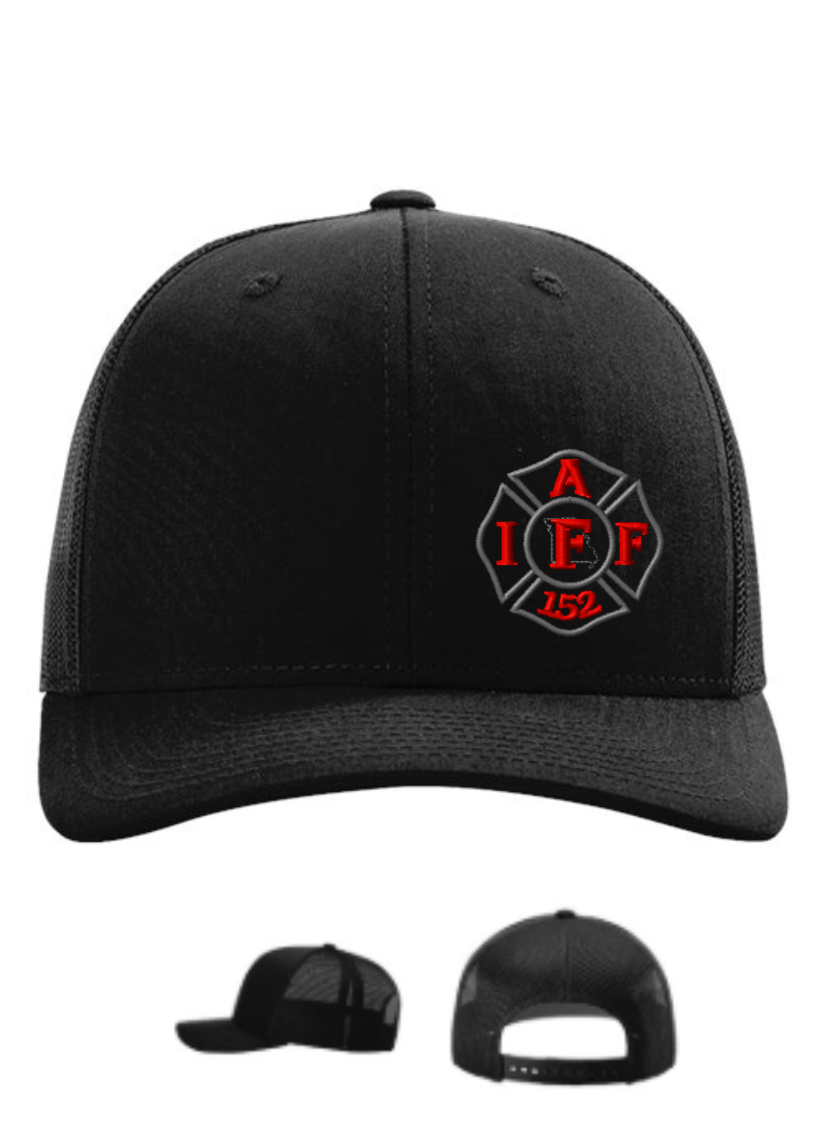 Richardson Trucker Hat-IAFF (Black)