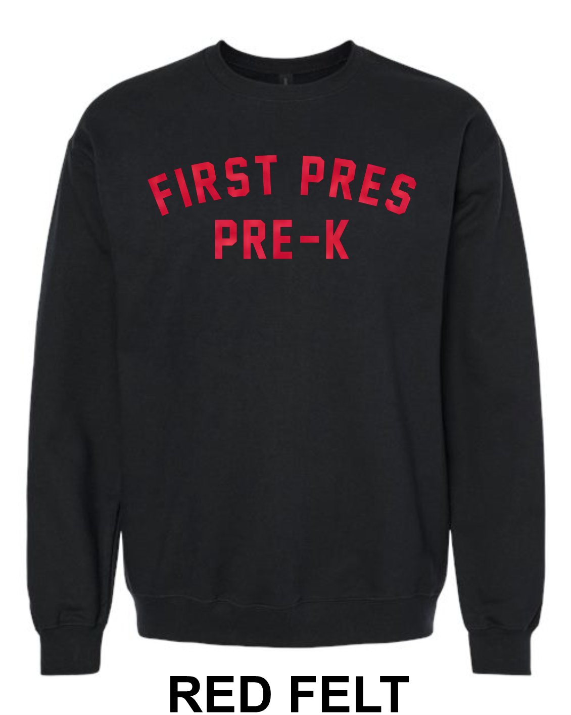 Felt-Stitched Crewneck Sweatshirt-Adult Only