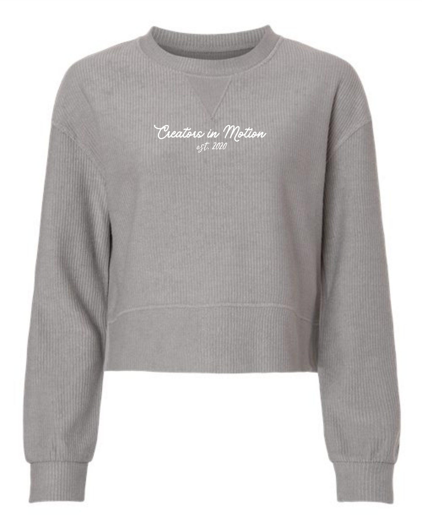 Women's Tagline Ribbed Crop Boxy Pullover