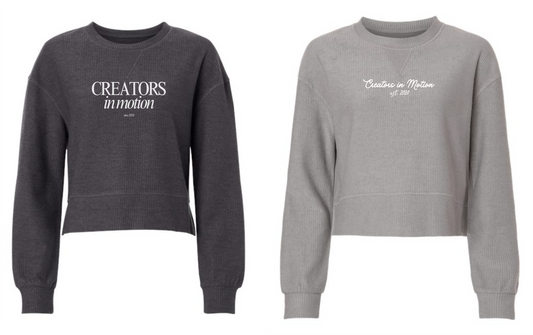 Women's Tagline Ribbed Crop Boxy Pullover