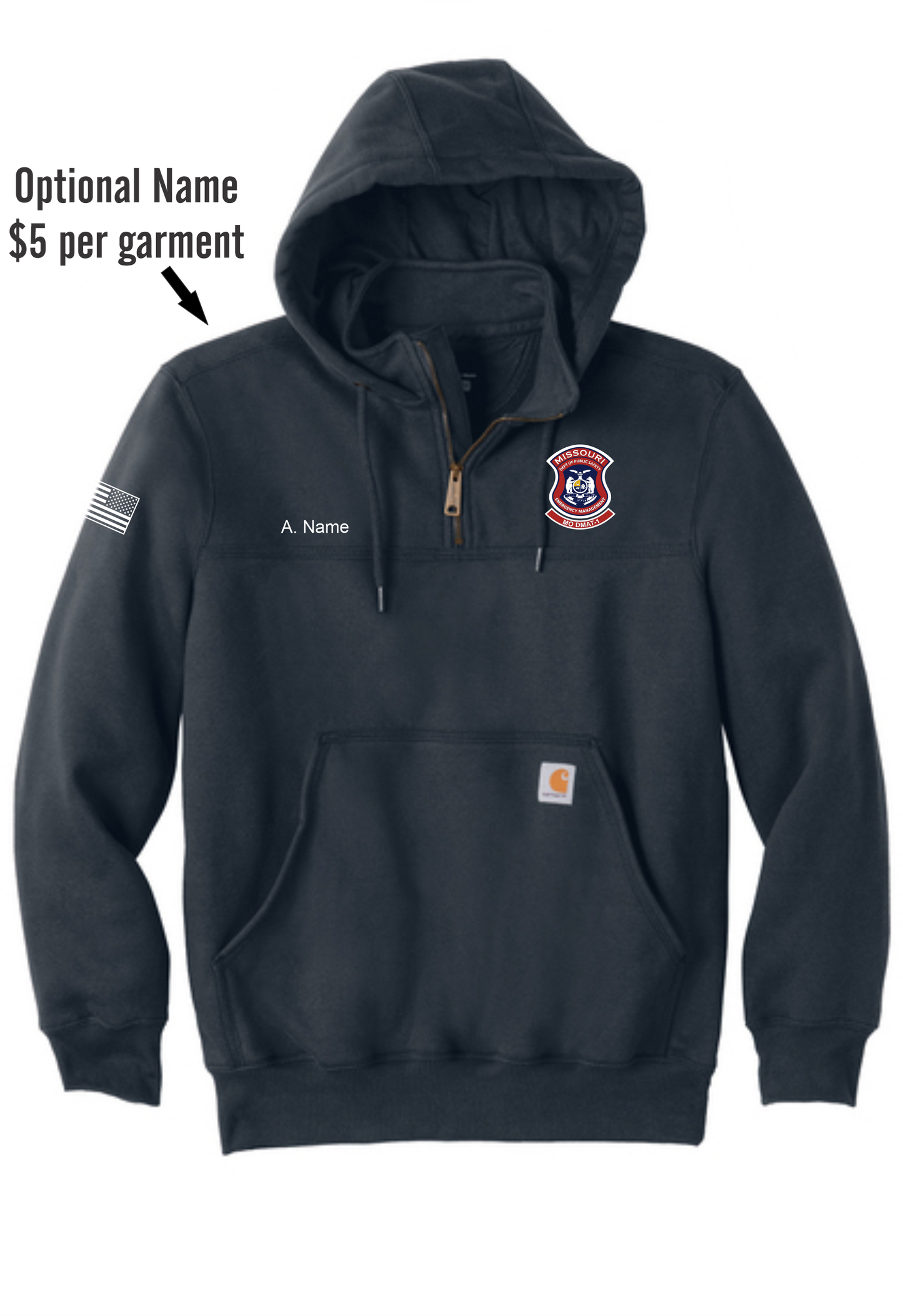 Carhartt Rain Defender Zip Mock Sweatshirt