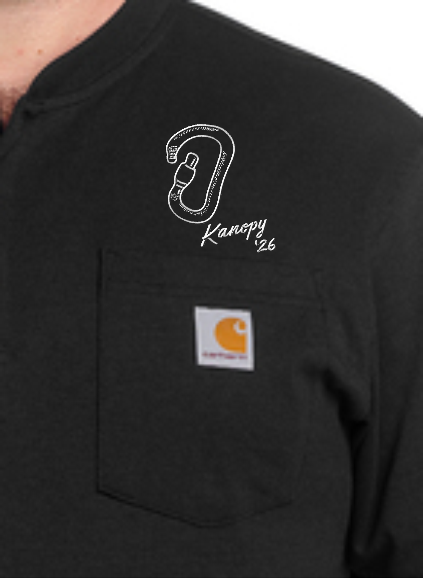 Carhartt Henley Tee - Black