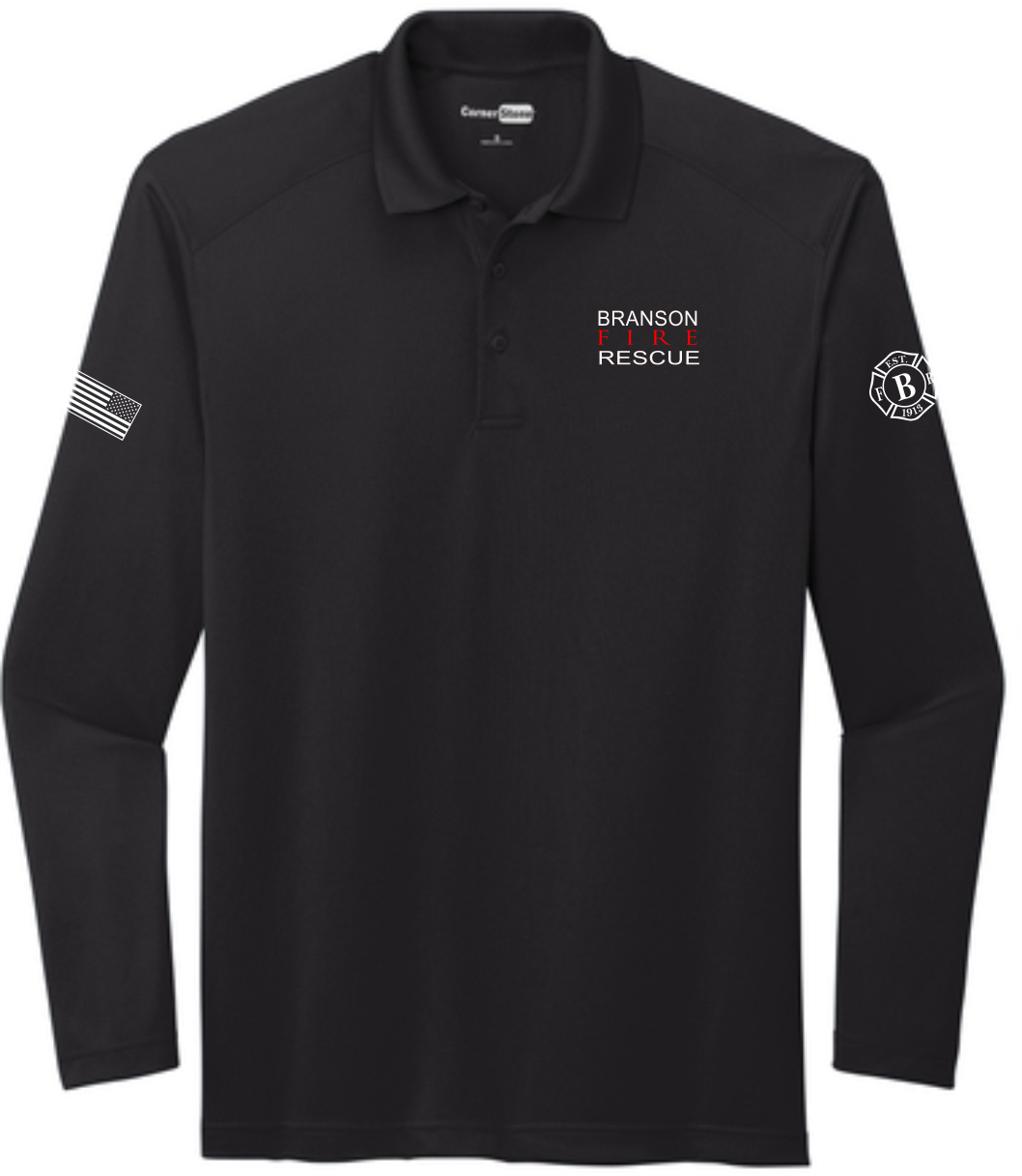 Lightweight Long Sleeve Polo with BFR Maltese