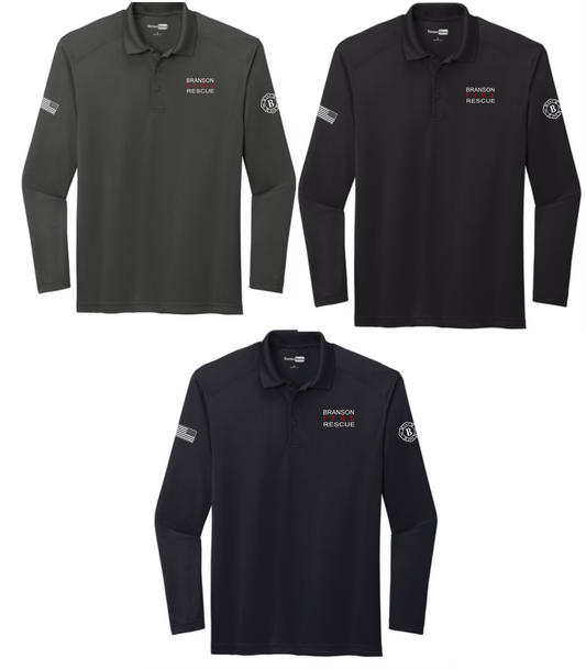 Lightweight Long Sleeve Polo with BFR Maltese