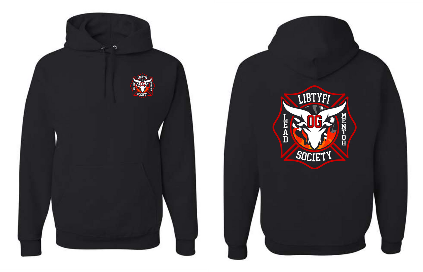 Hooded Sweatshirt- Fire (Multiple Colors)