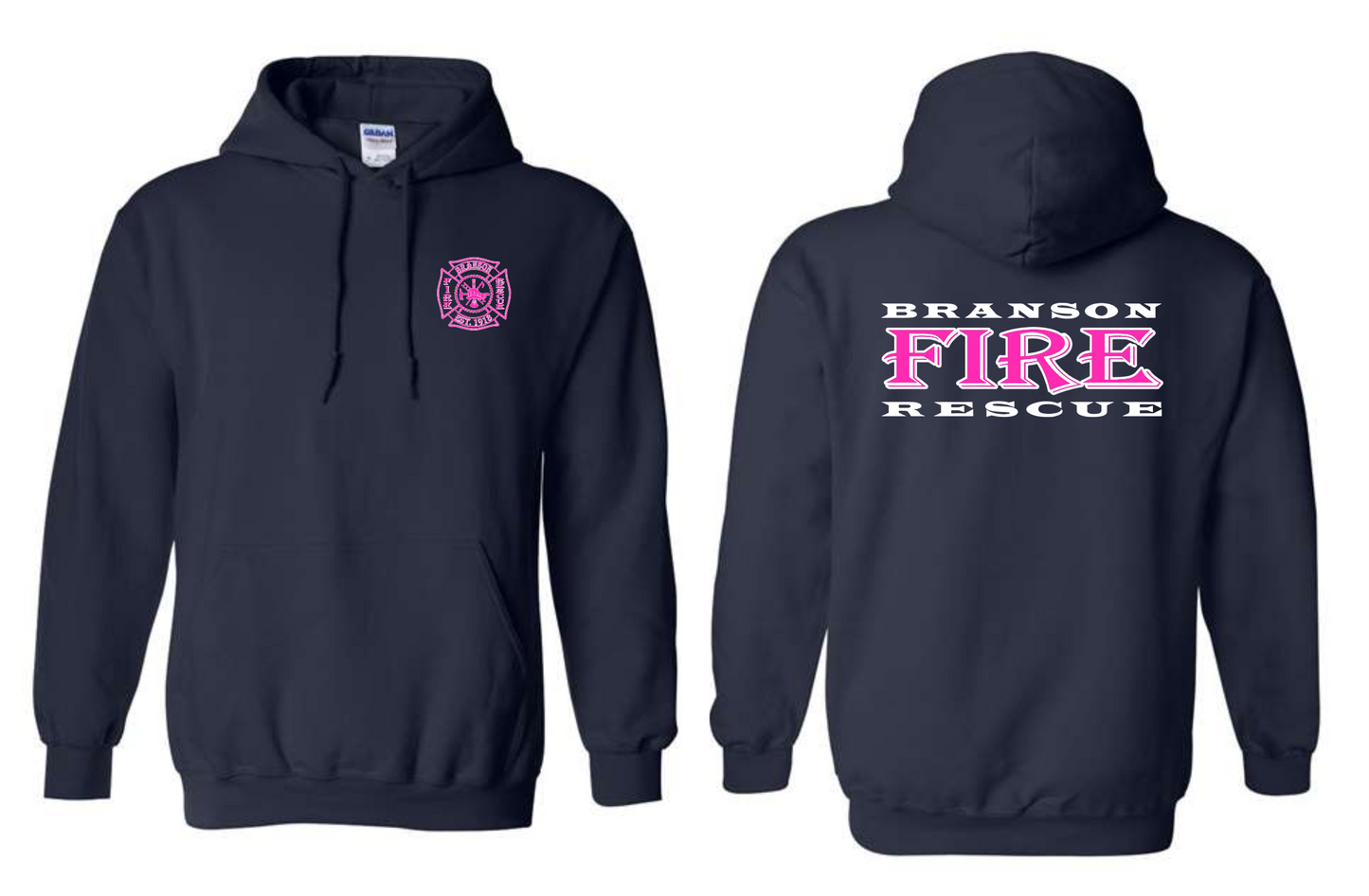 Breast Cancer Awareness-Gildan Hooded Sweatshirt