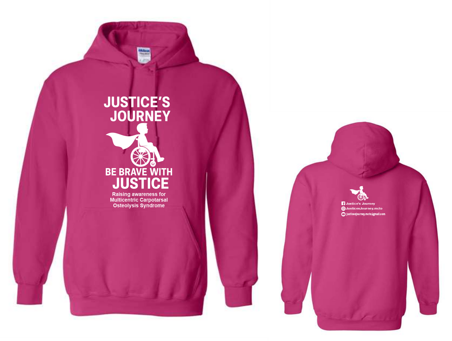 Adult and Youth Pink Hoodie