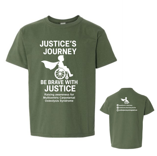 Adult and Youth Military Green Tee