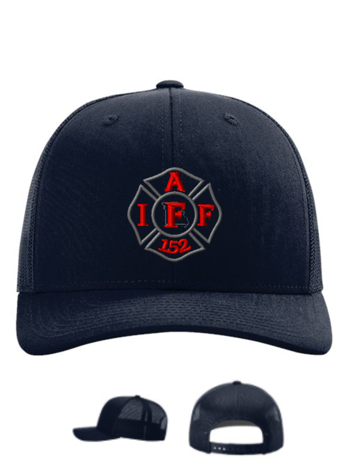 Richardson Trucker Hat-IAFF (Navy Blue)
