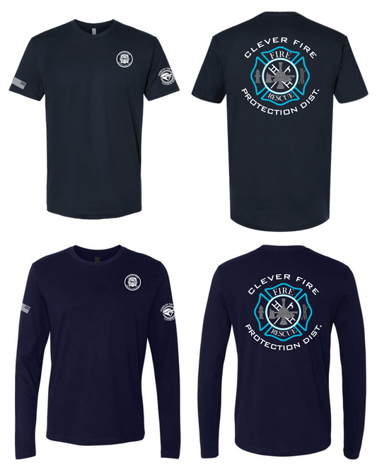 Next Level Tee-Clever Bluejays