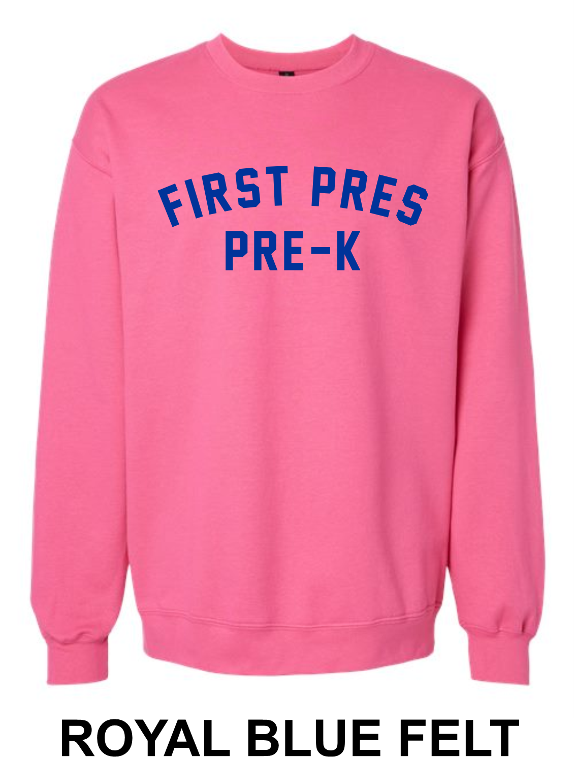 Felt-Stitched Crewneck Sweatshirt-Adult Only