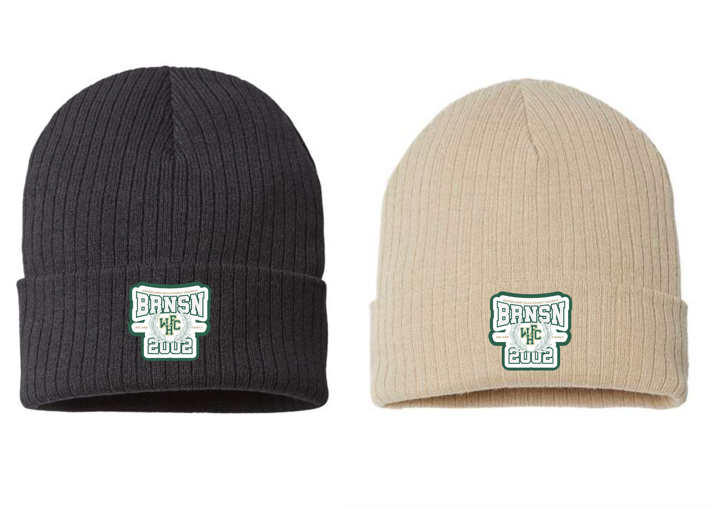 Varsity Patch Knit Cuffed Beanie