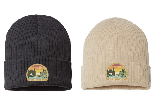 We Are Family Patch Knit Cuffed Beanie