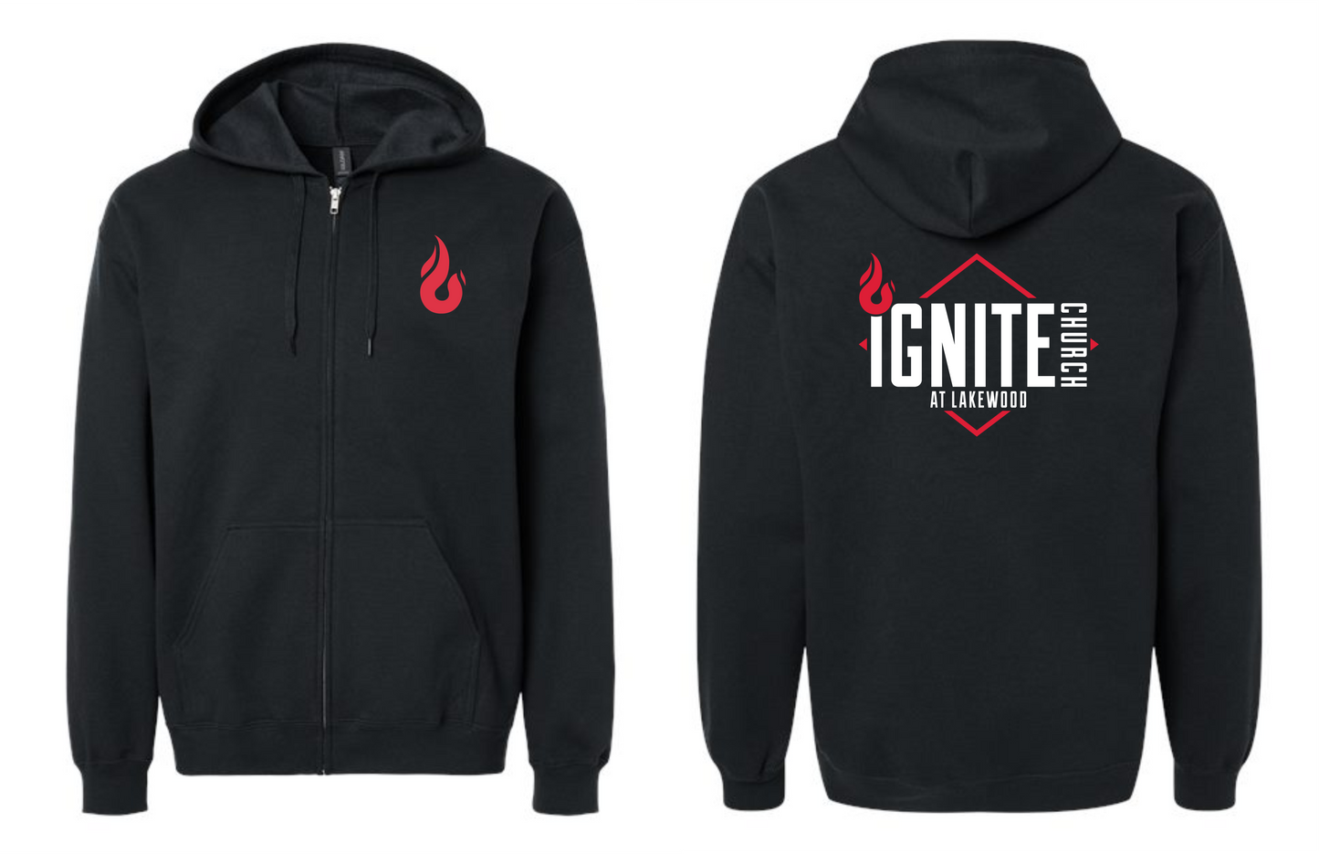 Full Zip Hooded Sweatshirt