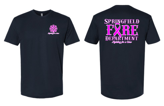 SFD Breast Cancer Tee- Navy